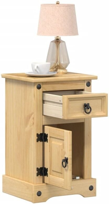 Nachttisch Corona 35x32,5x58 cm Massivholz Kiefer vidaXL890239