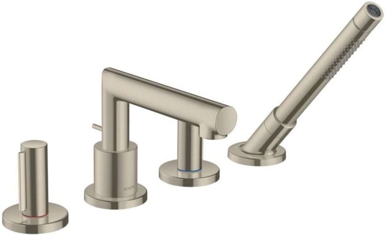 Axor - hansgrohe Uno 4-Loch Wannenrandarmatur, Zerogriff, Ausladung