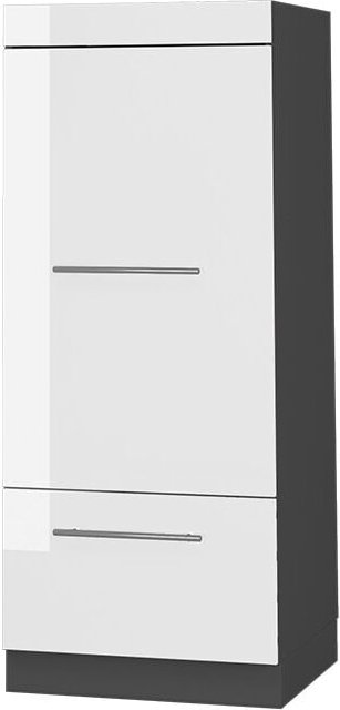 Vicco - Mikrowellenschrank Fame-Line, Weiß Hochglanz, 60 cm