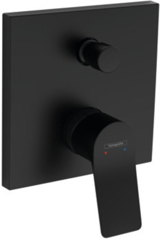 Vivenis - Unterputz-Wannenarmatur, für 2 Verbraucher, schwarz matt 75415670 - Hansgrohe