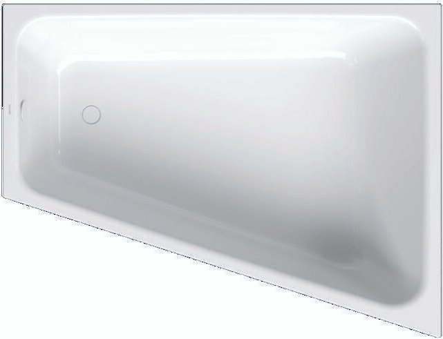 Bette - Space l Eck-Badewanne, 170x130cm, 1142, 1 Rückenschräge,