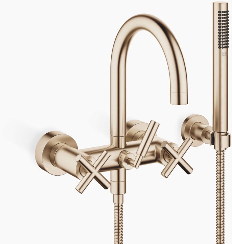 Dornbracht TARA Wannenbatterie für Wandmontage mit