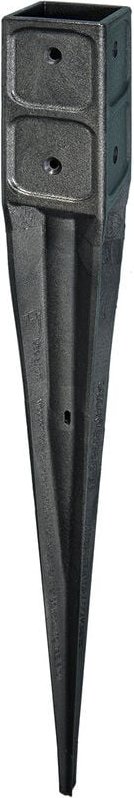 Haga - 20 Stk. Bodeneinschlaghülse für Holzpfosten 7x7cm Pfostenhalter