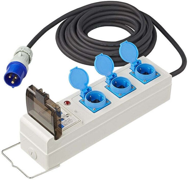 Zelt faltanhangereinheit 10m 3x25mm mit mccb und rcd