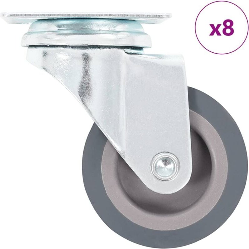 8 Stk. Lenkrollen 50 mm Vidaxl