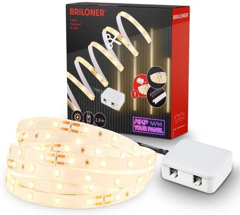 Briloner - Pimp your Panel Starterset led Stripe led Leiste Wohnzimmer Flur Zubehör Paneele