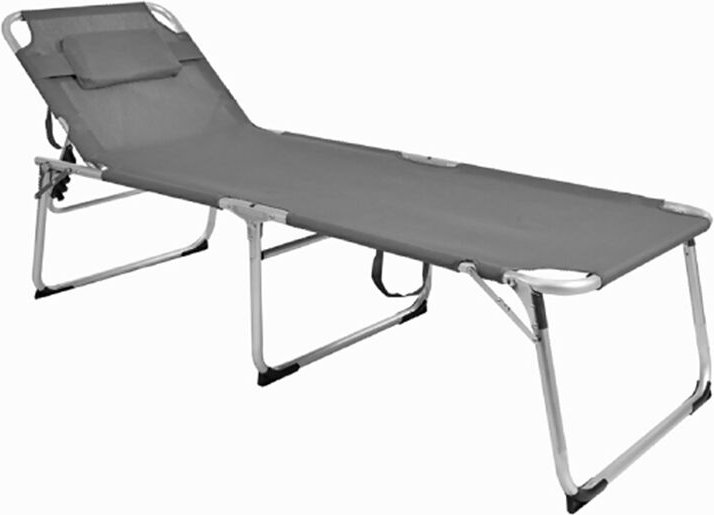 Mojawo - xxl Alu Gartenliege gepolstert L200xB70cm-MMC4400GR-var