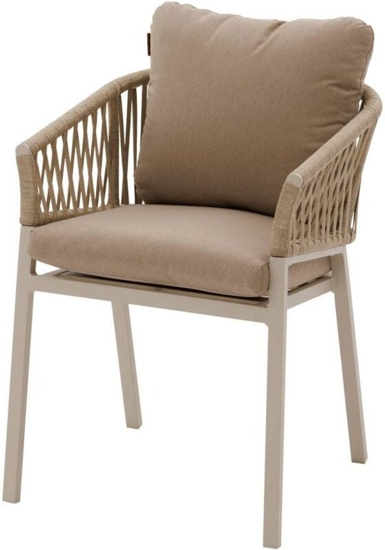 Hesperide - 2er-Set Gartensessel Oriengo beige & ton Aluminium Geflecht und Polyester - Hespéride