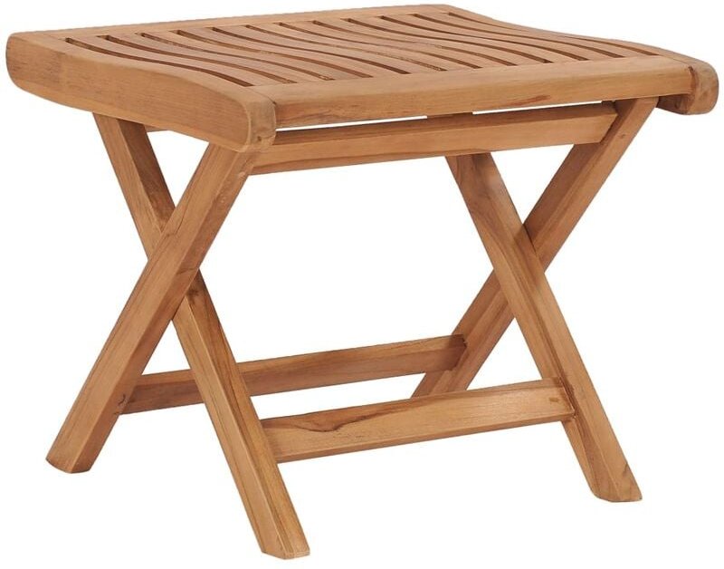 Klappbarer Fußhocker 46,5×49×41,5 cm Massivholz Teak vidaXL