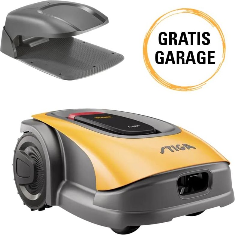 Autonomer Mähroboter a 500 ohne Begrenzungskabel inklusive Roboter-Dockingstation Garage - Stiga