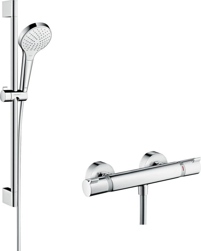 Hansgrohe - Pulsify Select s Duschset 105 3-strahlig Relax mit Stange c 90 cm matt weiß 24170700