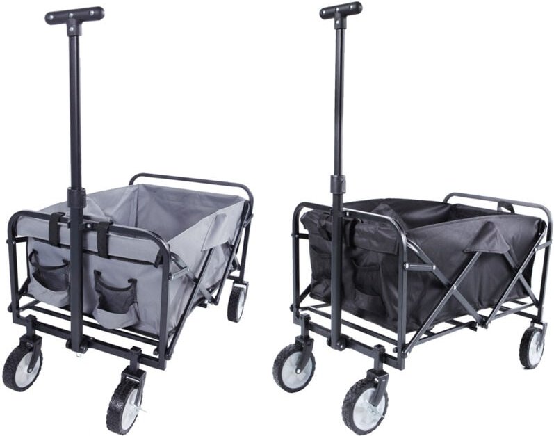 Inda-exclusiv - faltbarer Bollerwagen Handwagen Transportwagen-DYW54259+YW54265-grau-var