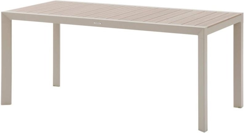 Hesperide - Gartentisch Evasion Holzoptik Leinen & Ton 6 Plätze lates aus Aluminium - Hespéride