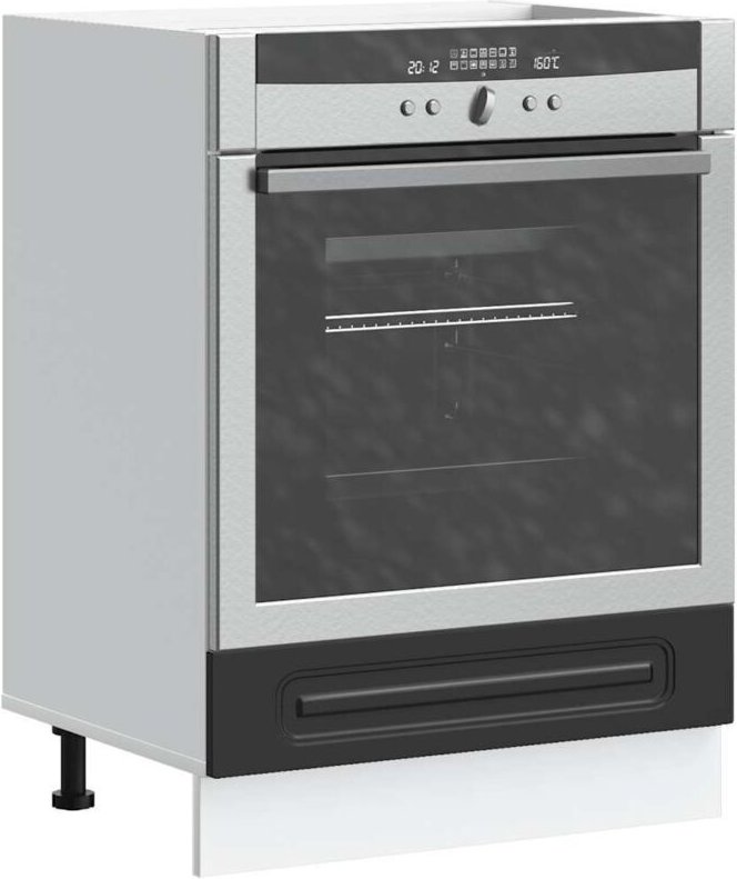 Herdumbauschrank Kalmar Schwarz Holzwerkstoff vidaXL921290