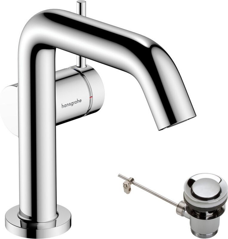 Tecturis s - Waschtischarmatur mit Ablaufgarnitur, CoolStart, EcoSmart, Chrom 73323000 - Hansgrohe