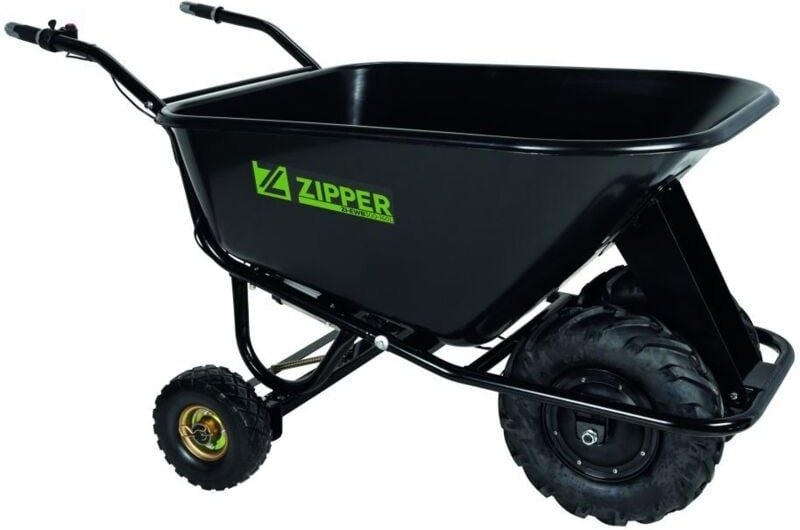 Zipper Akku-Schubkarre ZI-EWB300-160L Schubkarre Gartenwagen 300kg Bauschubkarre