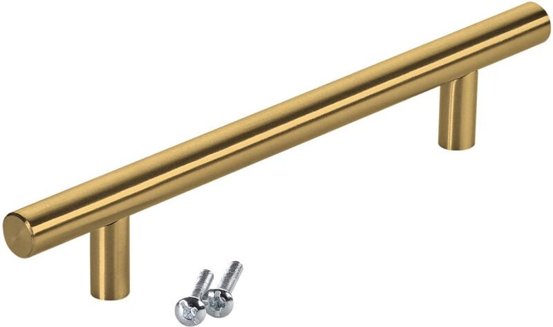 Sotech Stangengriff/ Relinggriff G17 - Edelstahl goldfarbig galvanisiert, ba 128 mm, 20 Stück