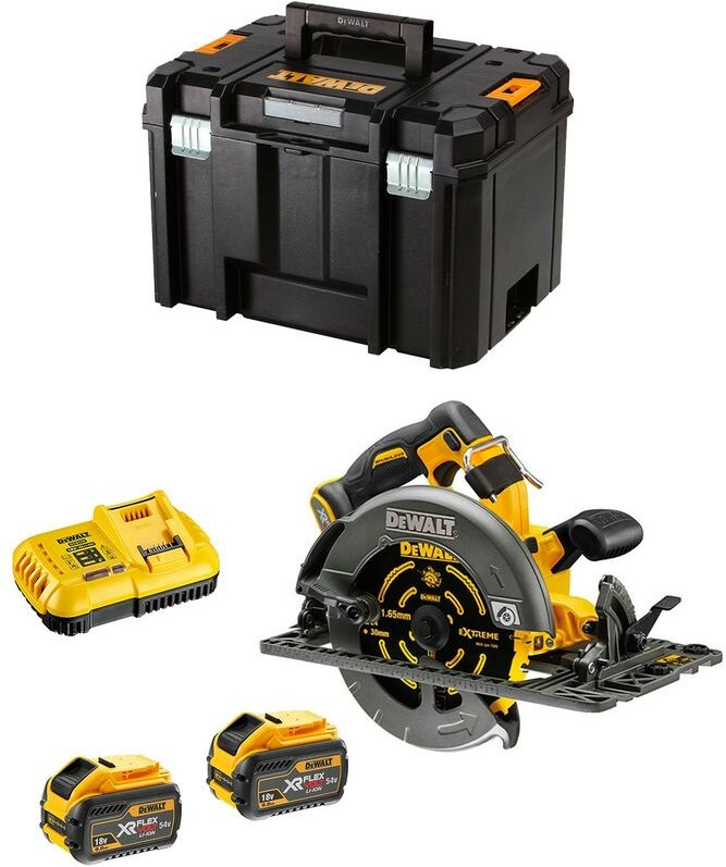 Werkzeuge - 54V Akku-Kreissäge 190 mm, 2x Akku 9,0 Ah flexvolt, Ladegerät DCS579X2 - Dewalt