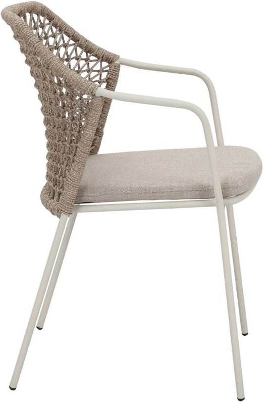 Best Burano Outdoor Dinning Stuhl Gartenstuhl Sand Rope 58,5 x 60 x 83,5 cm