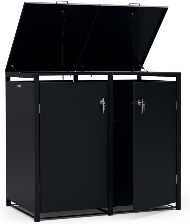 Elegantes Mulltonnenbox 3er-Set fur 60/120/240 l Mulltonnen, mit praktischer Offnung von oben & vorne, abschließbar mit ...