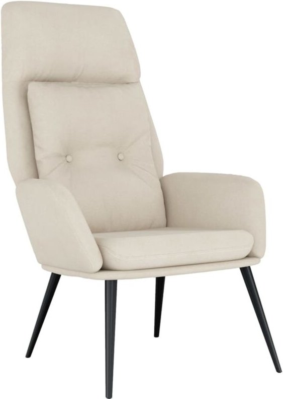 Nova - Relaxsessel Creme Wildleder-Optik vidaXL