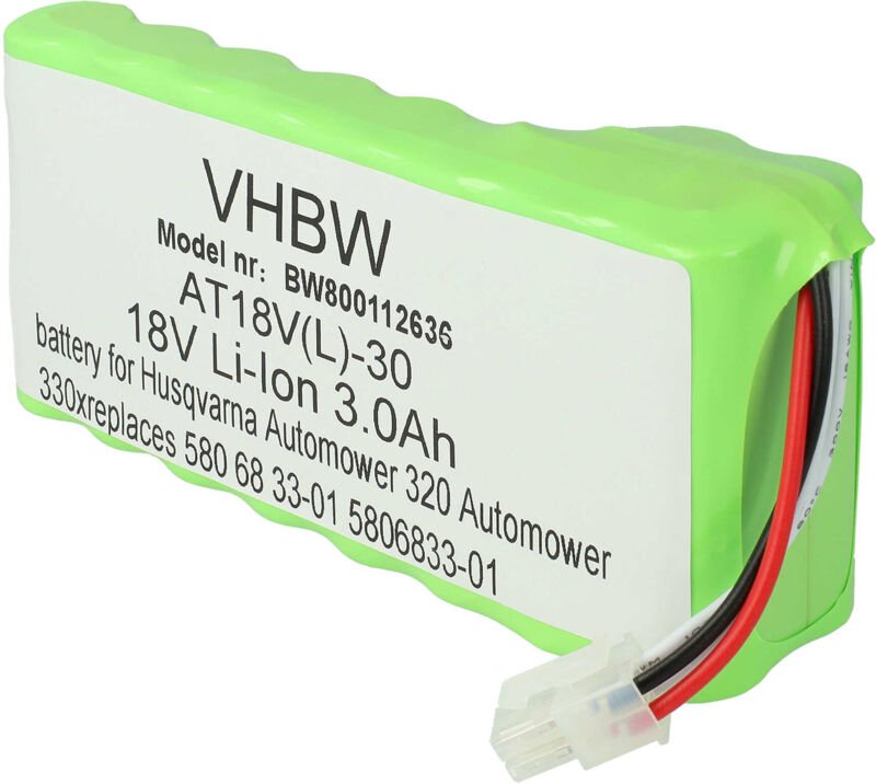 Akkupack kompatibel mit Husqvarna Automower 430X bis bj 2019/2020, 435X awd Rasenroboter (3000mAh 18V Li-Ion) - Vhbw