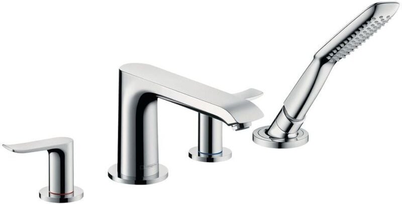 Metris 4-Loch Einhebel-Wannenrandmischer chrom, - Hansgrohe
