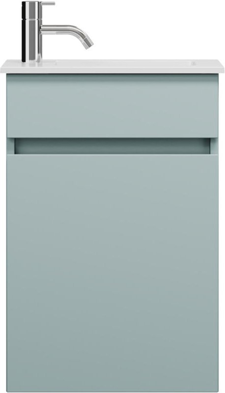 Lin20 Mineralguss-Waschtisch Weiß Glänzend inklusive - Burgbad