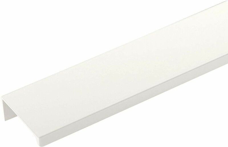 5er Pack - Griffleiste blankett Jane 680 x 17,8 x 40 mm Aluminium weiß