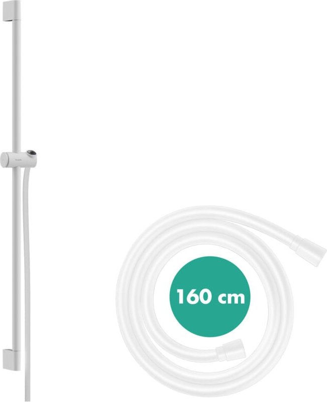 Thumbnail - Hansgrohe - Unica - Brausestange 96 cm, mit Brauseschlauch, weiß matt 24401700