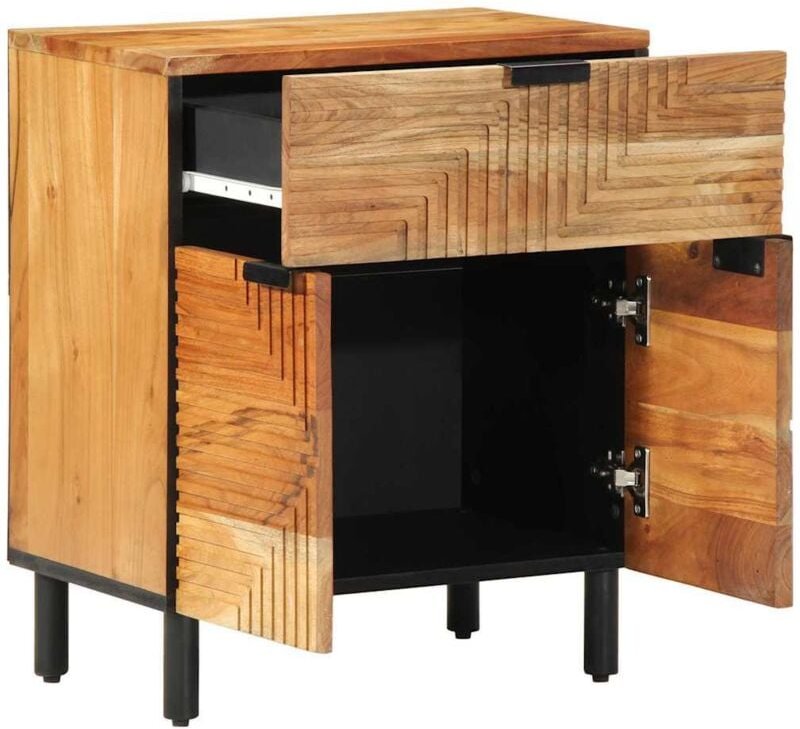 Nachttisch 50x33x60 cm Massivholz Akazie - Vidaxl