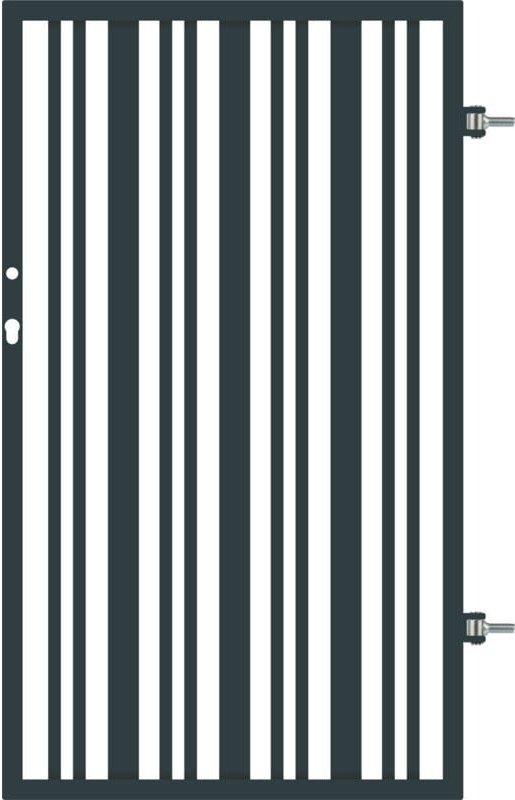 Polbram Einzeltor Berta 120 universal 90 x 120 cm verzinkt anthrazit