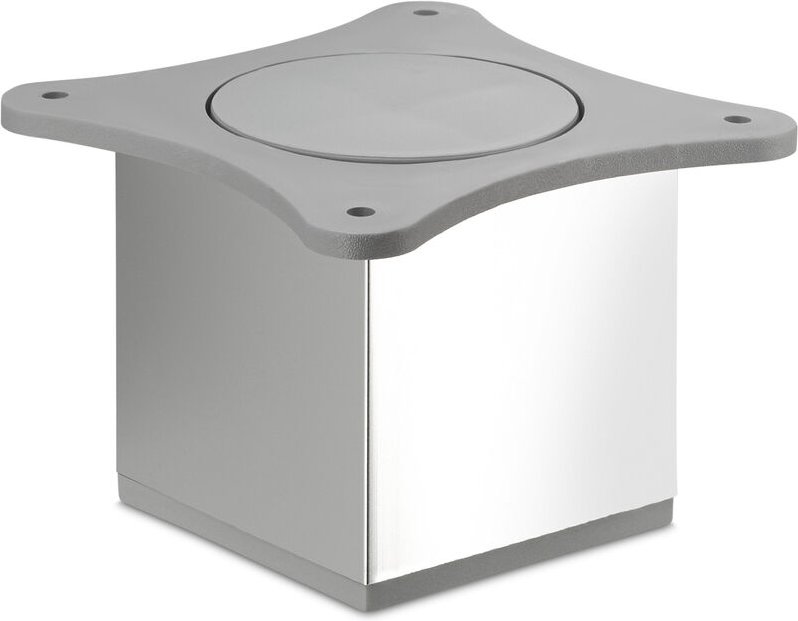 So-tech - 8er Pack - Möbelfuß quebec ii 65 x 65 mm Höhe 70 mm Chrom poliert