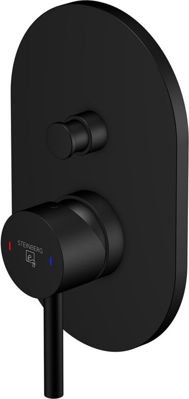 Steinberg Armaturen - Steinberg 100 - Unterputzarmatur, für 2 Verbraucher, schwarz matt 100 2103 3 s