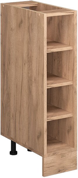 Küchenregal R-Line, Goldkraft Eiche, 20 cm ohne Arbeitsplatte Vicco