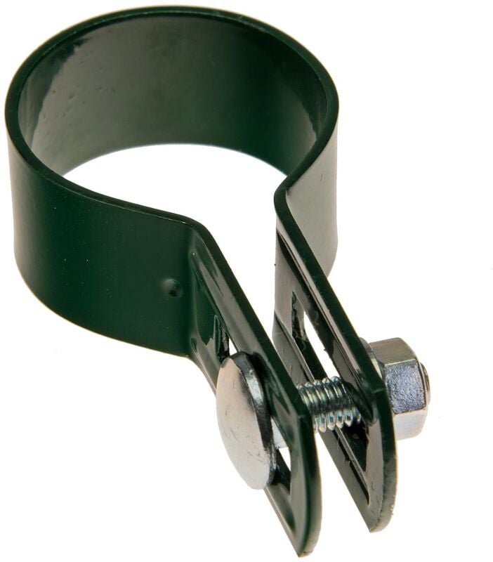 Haga - 50 Stück Strebenschellen rund Ø3,8cm Befestigungsschelle für Zaunbau in grün