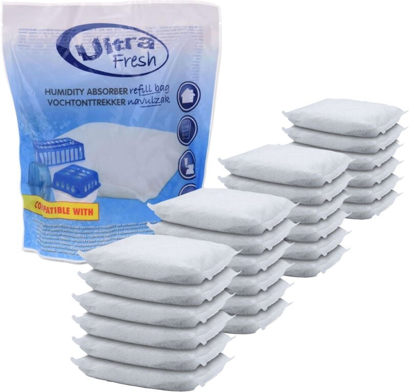 Spetebo - 24x 450g Luft Entfeuchter Nachfüllpack - Raum Trockner Granulat Nachfüll Beutel