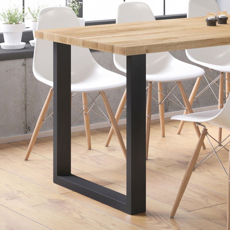 Tischbeine , Schwarz, 70 x 72 cm Quadratisch, Vicco