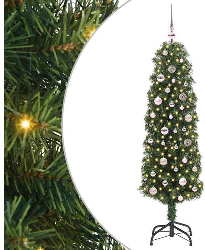 Künstlicher Weihnachtsbaum mit 150 LEDs mit Ständer Grün 150 cm vidaXL