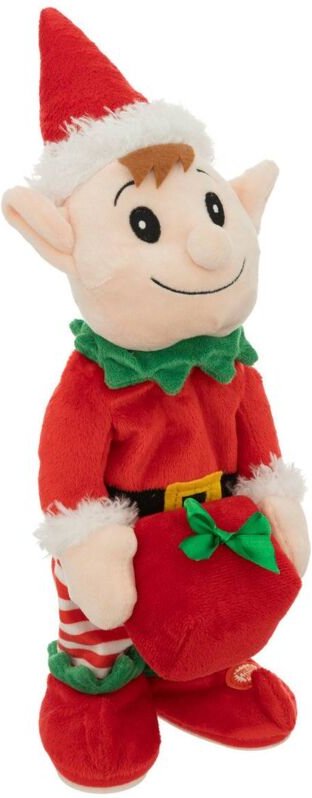 Atmosphera - Weihnachtsautomat Wichtel mit Bewegung und Musik H38cm batteriebetrieben créateur d'intérieur