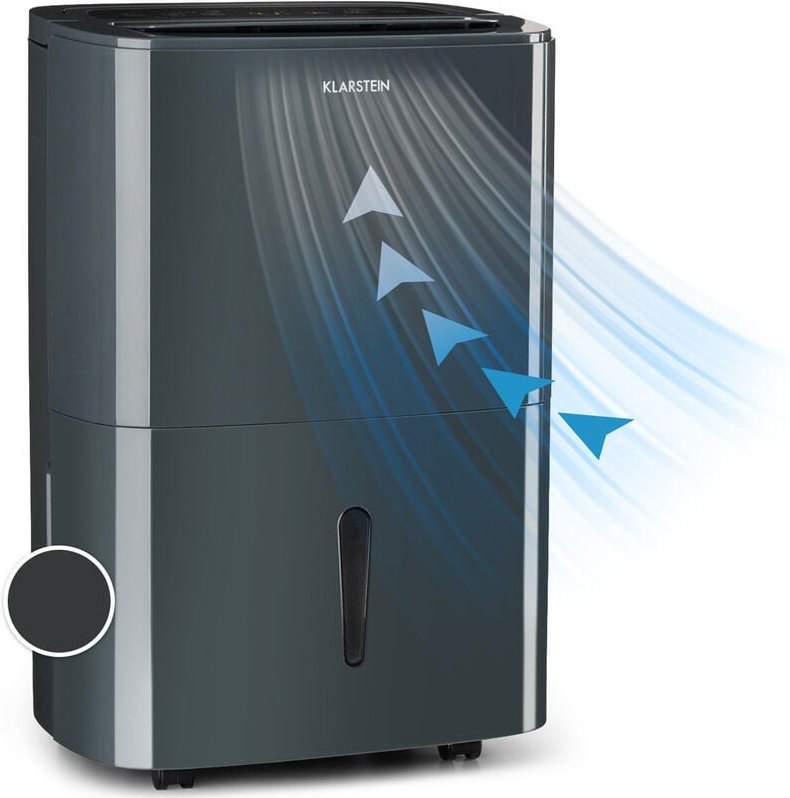 Klarstein - DryFy 20 Luftentfeuchter 420W 20l/d 230m³/h 40-50m² DrySelect 45dB anthrazit