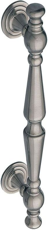 Stoßgriff Ziehgriff Messing-Edelstahl Optik Haustürbeschlag Türgriff Haltegriff