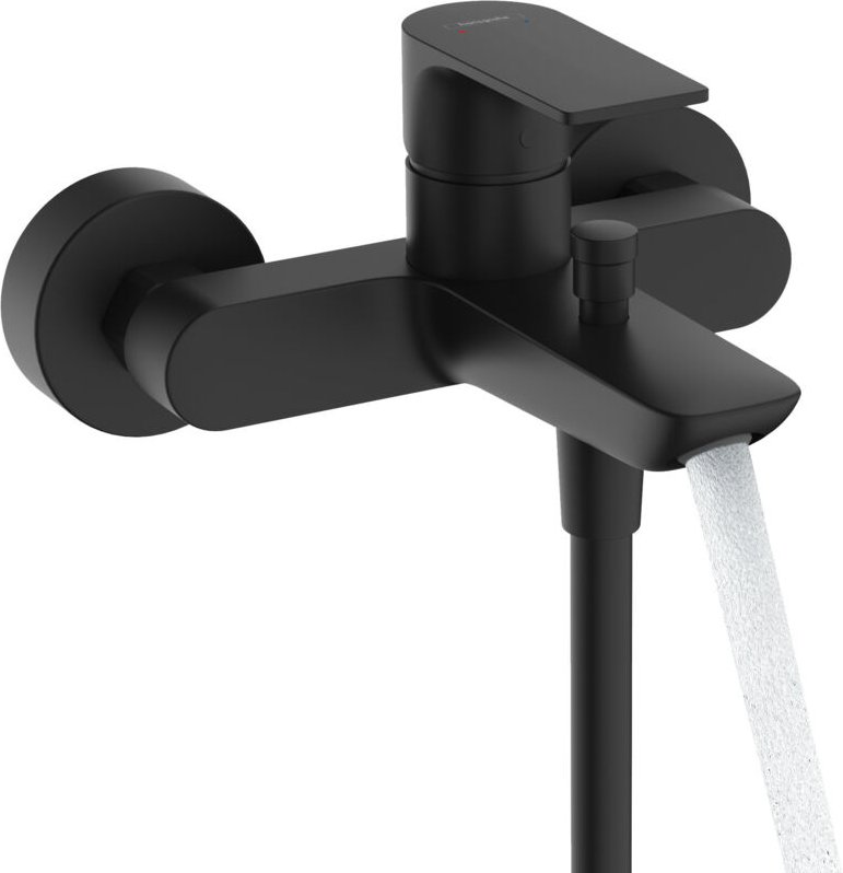 Rebris e - Badewannenarmatur, schwarz matt 72450670 - Hansgrohe