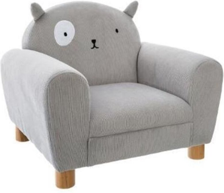 Sessel mit Rückenlehne katze, grau