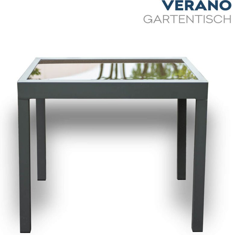 Garten-Sitzgruppe ausziehbar verano madera - 180/90 x 90 cm Ausführung: inkl. 6 Stühle Lounge Gartenmöbel Gartenmöbel Ku...