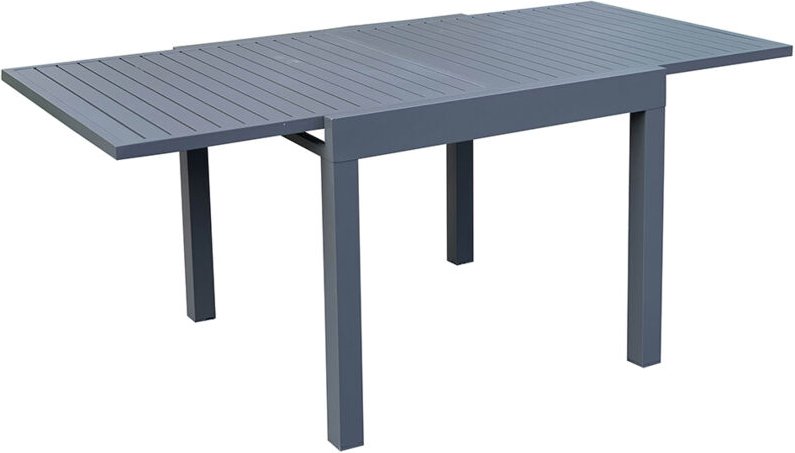 Lomadox - Ausziehtisch GARDA-120 in schwarz, b/h/t: ca. 90-180/75/90 cm