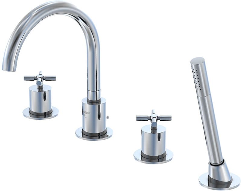 Steinberg Armaturen - Steinberg 250 - Badewannenarmatur für Wannenrand, 4-Loch-Montage, Chrom 250 2400