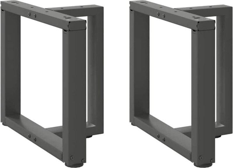 Couchtischbeine T-Form 2 Stk. Anthrazit 50x25x(42-43) cm Stahl vidaXL