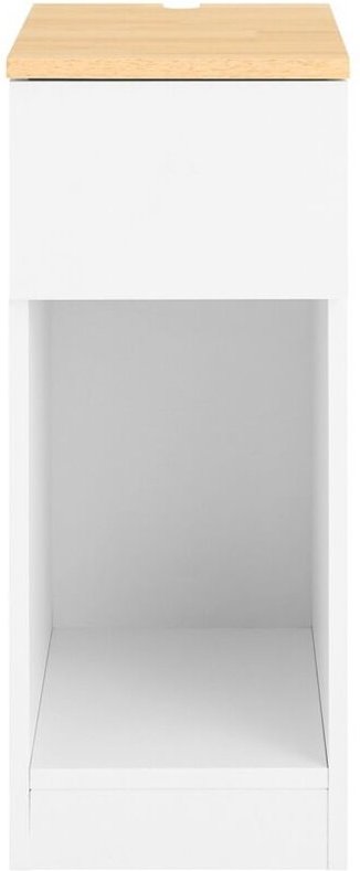 SoBuy FBT111-II-WN Nachttisch Couchtisch Beistelltisch niedriger Tisch mit Schublade und verstecktem Ablageplatz für Woh...