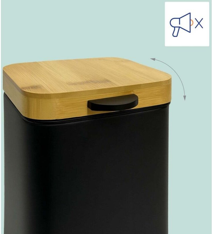 Wandmontierter 3 liter badezimmerabfalleimer mit soft close deckel